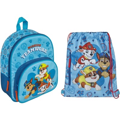 Paw Patrol tassenset; rugzak en gymtas