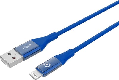 Celly Oplaadkabel 12W - USB kabel - USB-A naar Lightning kabel geschikt voor iPhone - 3.0m - Blauw