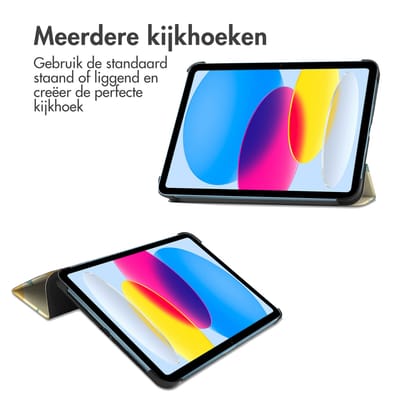 imoshion Tablet Hoes - Geschikt voor Apple iPad 11 2025 A16 / iPad 10e generatie (2022) 10.9 inch - Design Trifold Bookcase