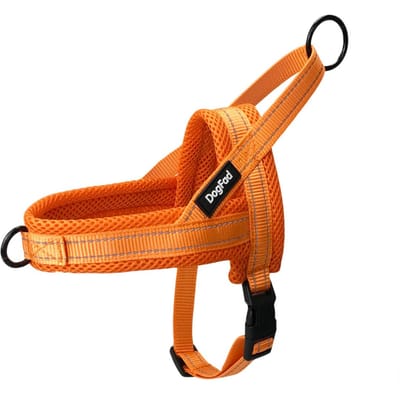 Niet-trekkende Hondentuigjes Mesh voering Verstelbaar Huisdier Wandel Trainingsvest Voor Kleine Middelgrote Grote honden Reflecterend Nylon riem S