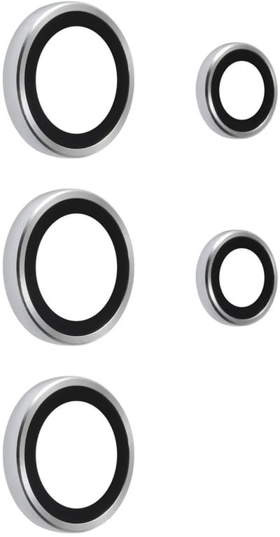 Camera lens Protector Geschikt voor: Samsung Galaxy S25 Ultra - screen protector - glas - bescherm je camera - beschermglas - Zilver