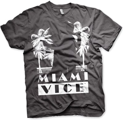 Miami Vice Silhuettes T-shirt donkergrijs