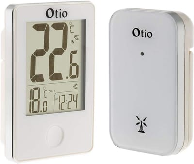Digitale Thermometer - Wit - Temperatuurbereik binnen 0 tot 50 °C - Met Max/Min Temperatuurmodule - Voor Binnen en Buiten