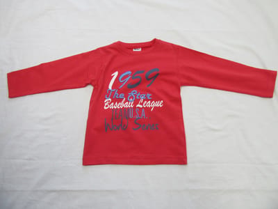 dirkje , jongens , t-shirt lange mouw , rood , 1959 the star , 92 - 2 jaar