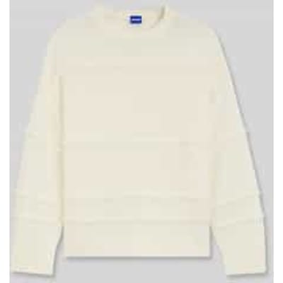 oversized pullover van materiaalmix met wol
