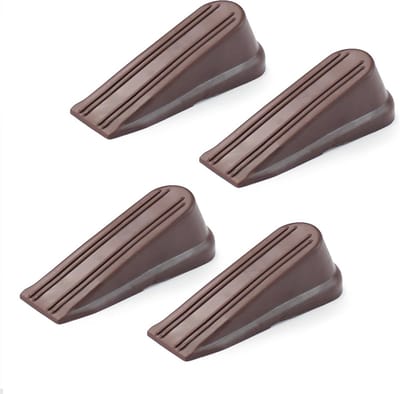 Rubberen Deurstopper - Set van 4, Schokabsorberend, Geluiddempende Bescherming voor Meubilair en Muren