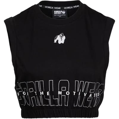 Gorilla Wear Albion Oversized Crop Top - Zwart - XS