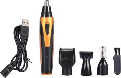 4-in-1 Elektrische Haar Trimmer Set voor Neus, Oren en Details