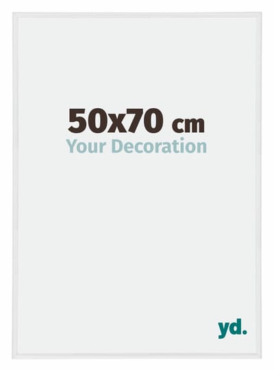Your Decoration - Fotolijst 50x70 cm - Kunststof - Wit Hoogglans - Annecy
