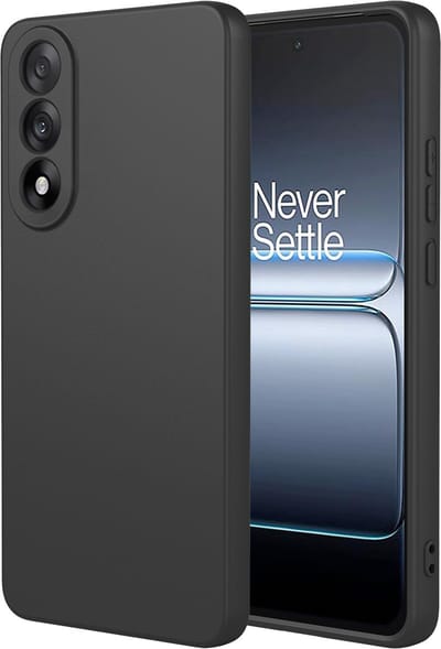 MobyDefend Hoesje - Geschikt voor OnePlus Nord 5 - Matte Siliconen Backcover - Zwart