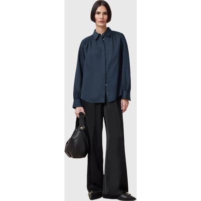 AllSaints Aggie Shirt Denim Blue Taglia: 8 | Magliette intime Outlet | Donna | Blu