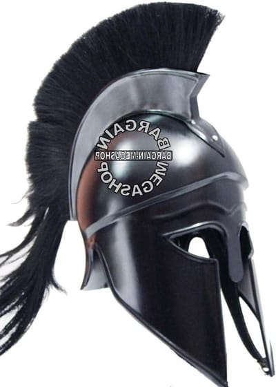 Korinthische Helm - Middeleeuwse Helm Replica - Historische Reenactment - Gemaakt van 18 gauge staal - 66 cm - Zwart