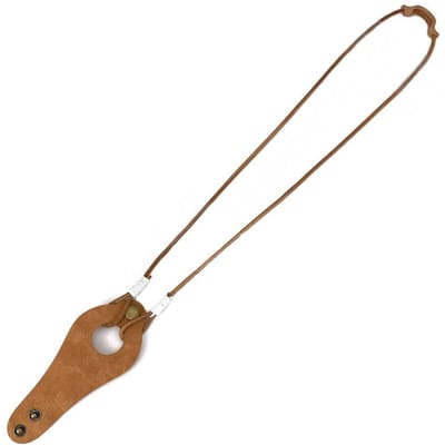 Nouvelle Corde de Rangement en Cuir Anti-Chute pour Lunettes de Soleil Étui de Rangement Lanière de Cou à Suspendre Longe pour Lunettes marron