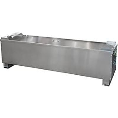 BAUER AL-D 200 TL-buisdoos, aluminium, toegankelijk voor rolstoelgebruikers, stapelbaar, B 2100 x D 465 x H 585 mm
