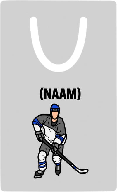 Hacebo® - ijshockey met eigen naam metalen boekenlegger - Sport - ijshockeyer - Sport Bladwijzer boekenleggers - 7.6 cm x 5cm