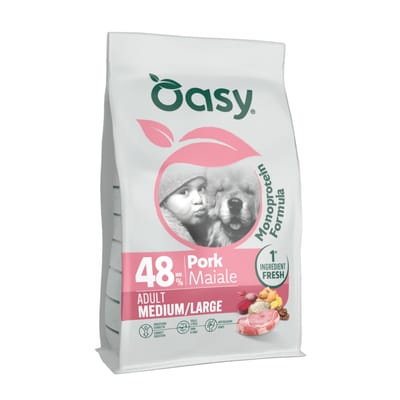 Oasy Adult Medium/Large Varken - Dubbelpak: 2 x 10 kg