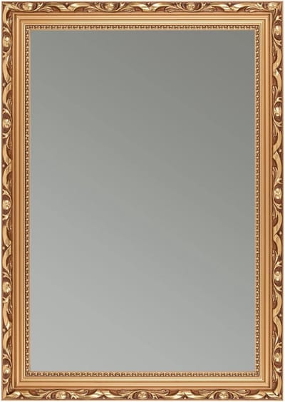 Antieke Wandspiegel 60x180 cm met Bronze Shabby Chic Barok Frame - Staand of Hangend