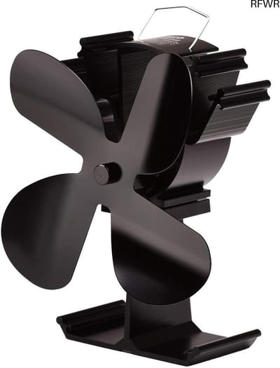 RFWR® Houtkachel Ventilator met 4 Bladen voor Optimaal Warmtebeheer
