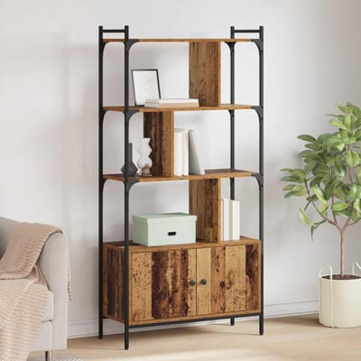 vidaXL Boekenkast 6-laags 76,5 x 30 x 154,5 cm Bewerkt hout