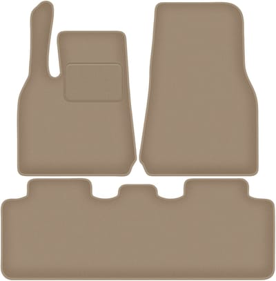 Wielganizator WLG-CARLUX Serie - Velours Automatten - Tesla Model Y - Beige