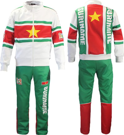 Suriname Vlag Trainingspak Tracksuit Chill Outfit - Origineel Design - S