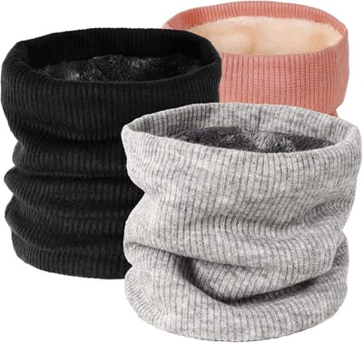 3 Stuks Thermische Fleece Loopsjaal Unisex - Warme Halswarmer voor Dames en Heren