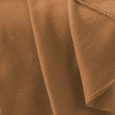 Famanu - Fleece Deken 125 x 150 cm - Camel - Zacht & Warm