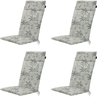 Madison - Tuinstoelkussen Hoge Rug Palma natural - Ca. 120x50 cm - Set van 4