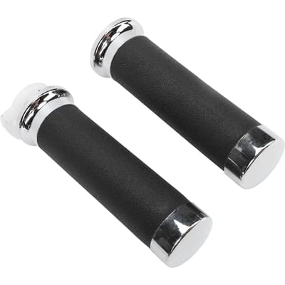 1 Paar Motorfiets Stuurhandvatten 25 mm Antislip Stijlvolle Look Handvat voor VT250 VT400 NV400 VRX400 black