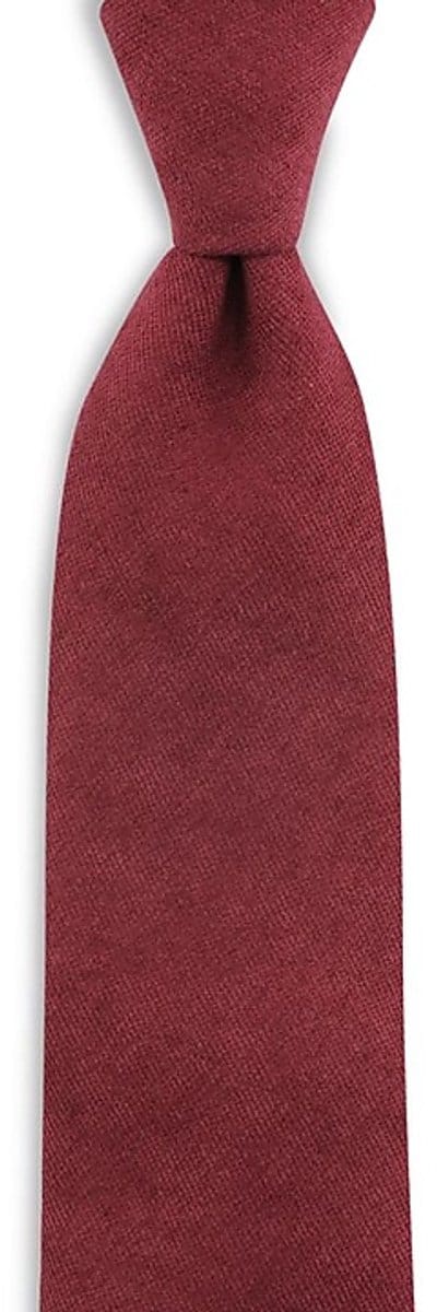 Sir Redman - Stropdassen - stropdas Soft Touch bordeaux - bordeauxrood