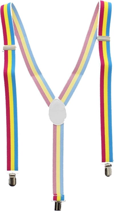 Zac's Alter Ego - 25mm Pansexual Bretels - Multicolours