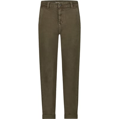 Circle of Trust Lenny Chino Olive Bark Size: W26 | Straight Pants Outlet | Dames | Groen