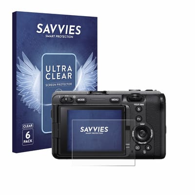 Savvies - Screenprotector voor Sony FX3A (ILME‑FX3A) - Folie Beschermfolie transparant 6 Stuks