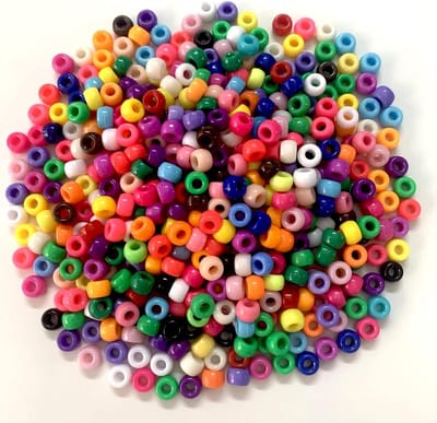 Candala 3500 stuks pony kralen bulk voor armband ketting maken, meerkleurige plastic ambachtelijke kralen zaadkralen met groot gat voor doe-het-zelf ambachtelijke Kandi sieraden haar vlechten