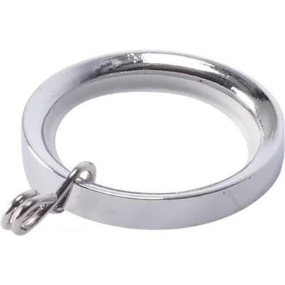 Decomode - Gordijnring - Metaal - Chroom - Voor Roede Dia. 20mm - 10 Stuks