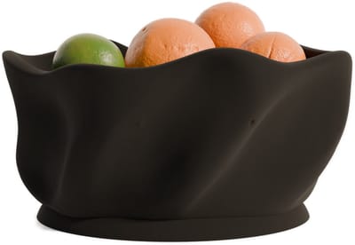 Fiastra Fruitschaal Sorrento - Modern Design - Mat Zwart - Ø 30 cm