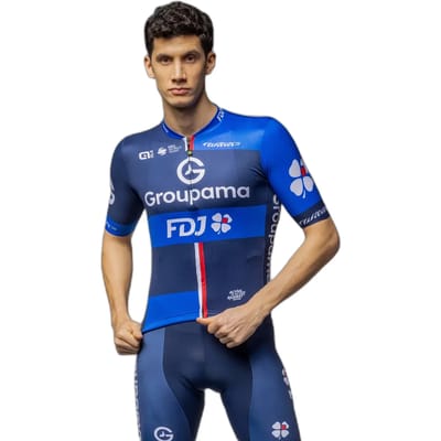 Ale Prime Groupama Fdj 2025 Korte Mouw Wielertrui Blauw S Man