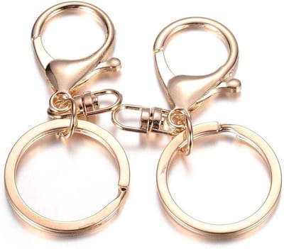 Kreeft Klauw Sluitingen - Draaibare Sluitingen Sleutelhanger - Sieraden Maken - 360 Graden Draaibare Haak - 100 Stuks - KC Goud