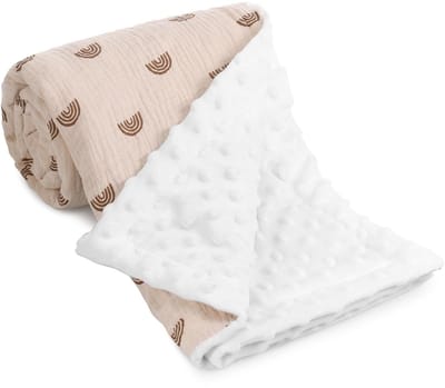 Dailygoods- Babydeken 75 x 100 cm - Zachte Pluche - Ademend - Vochtafvoerend - Wasbaar - Duurzaam - Kinderdeken