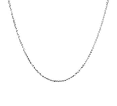 YO&NO - Ketting - Zilver - Venetiaans bol  - 1,2 mm -  50 cm - Gerhodineerd - Zilver 925
