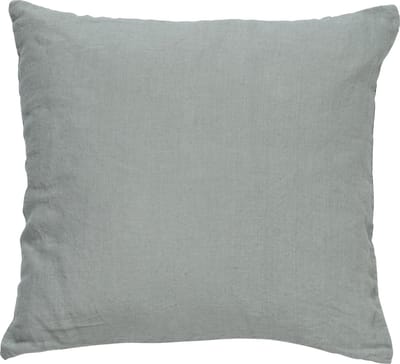 Dutch Decor LINN - Kussenhoes 45x45 cm - 100% linnen - effen kleur - Jadeite - lichtgroen - met rits - zonder binnenkussen