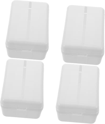 Geldkistje Voor Feestjes - Plastic Spaarpot - Verrassingen Toevoegen - Charmant Taartontwerp - 4 Stuks - Wit