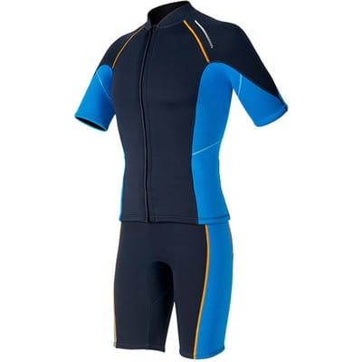 Combinaison Humide 1,5 mm pour Homme   Combinaison de Plongée Snorkeling Maillot de Bain avec Protection Solaire   Ensemble Court Manches Courtes Thermique Chaud