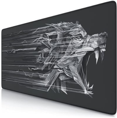 StayPowered XXL Gaming Muismat 90x40cm - Domineer het Speelveld met Precisie - Antislip Onderkant - Eenvoudige Reiniging - Zwart - Levering Sneller dan Aangegeven!