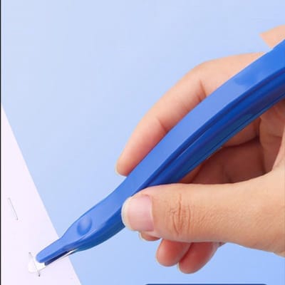 Nietjesverwijderaar Pen - Nietjes Verwijderen - Kantoor Werk - Pen Vorm Ontwerp - Compact Formaat - Blauw