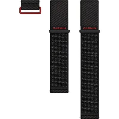 Garmin Nylon bandje - Garmin 24 mm aansluiting - Zwart