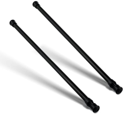 Dailygoods - Set van 2 Verstelbare Raambeschermer voor Verbeterde Veiligheid (Zwart)