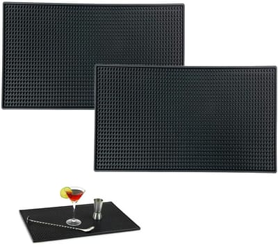 Dailygoods- Barservicemat Antislip - Barmat - Bar Cocktailmat - Hoogwaardig PVC-Rubber - Slijtvast - Makkelijk Schoon Te Maken