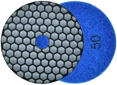 GEKO Diamant polijstpad - 100 mm - Droog gebruik - Klittenband bevestiging