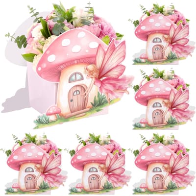 Dailygoods- Paddestoel Decoratie 6 stuks - Feest Decoratie